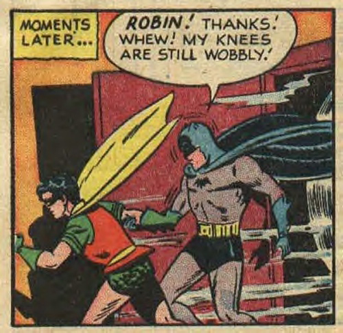 Batman has wobbly knees