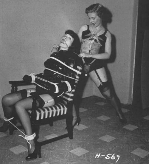 Bettie Page is all tied up
